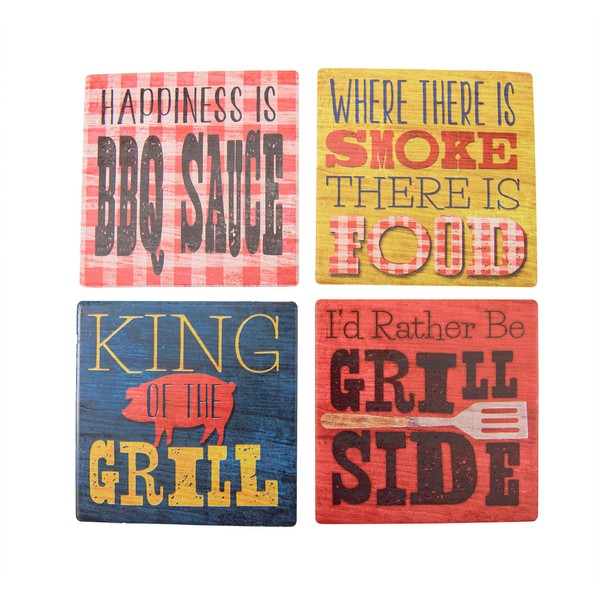 Boston Warehouse Grill-Side Coasters (Set of 4)