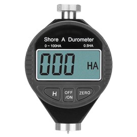 Shore A Durometer Tester, 0-100ha Digital Hardness Meter Compact Pocket Size LCD Display Hardness Tester for Rubber, Leather, Wax