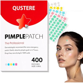 Parches para Acne,400 Almohadillas Hidrocoloides para Espinillas,Pimple Patch,Parches hidrocoloides absorbentes para tratar la erupción de acné y espinillas para el cuidado de la piel. (A, unidad, 400)