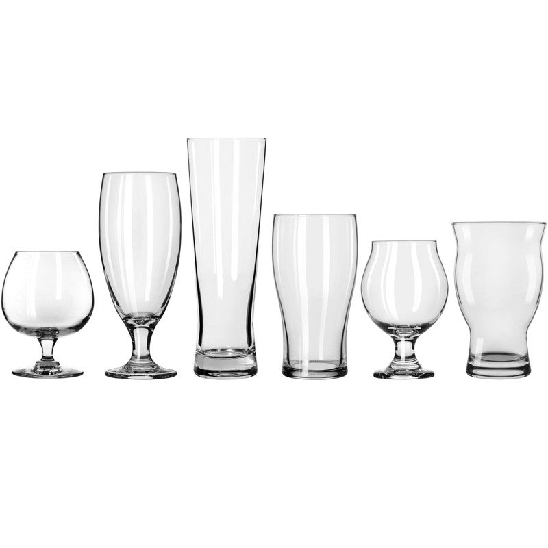 Libbey Craft Brews Assorted Beer Glasses Set of 6, Versatile,