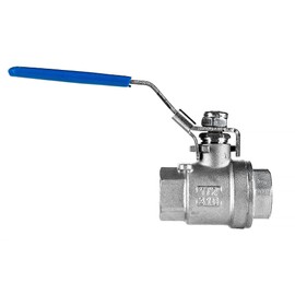 FSA Ball Valve Stainless Steel 316 1/2 Inch 2-Piece 2-Way