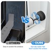 WooFog（Short）Security Bars for Sliding/Vertical Window, Adjustable Window Jammer Bars Security