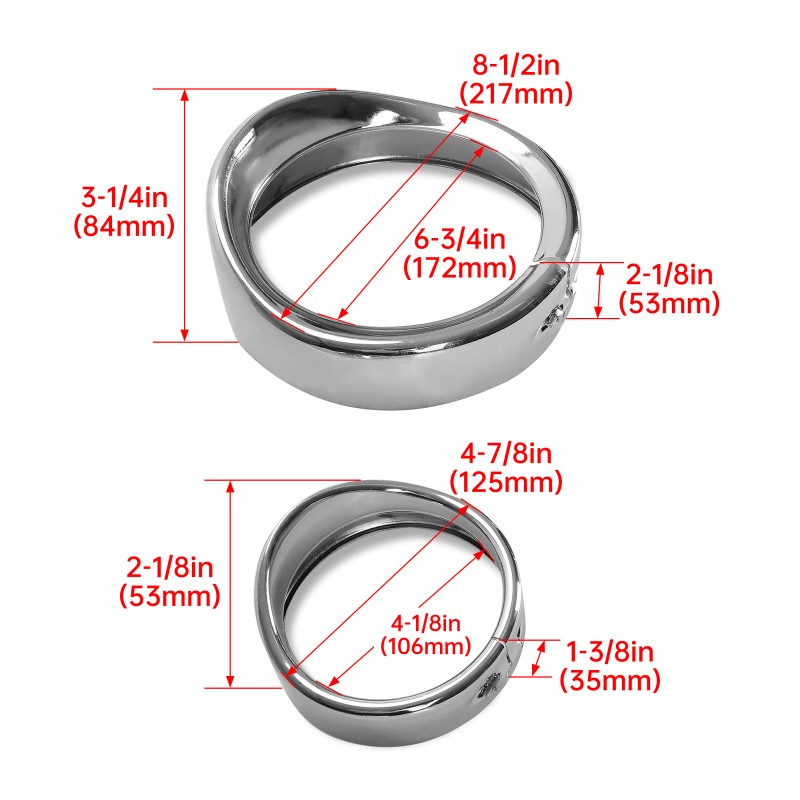 Para Harley 7" Faros Luces 4.5" Pasando Antiniebla Visera Borde
