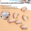 HuYiGGZ 6 Pairs Replacement Eyelids for Mannequin Head Removable Realistic