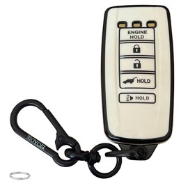 EJOAOJE Smart Key Protective Shell for Acura Key Fob Cover with Keychain Fits for 2014-2021 Acura ILX MDX RDX RLX TLX Remote Key Vehicle Accessories