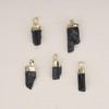 COAI Irregular Black Tourmaline Raw Necklace Crystal Necklace 50cm