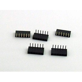 POPESQ® #A800 Female Header 2.54 mm 6-Pin Angled Pack of 5