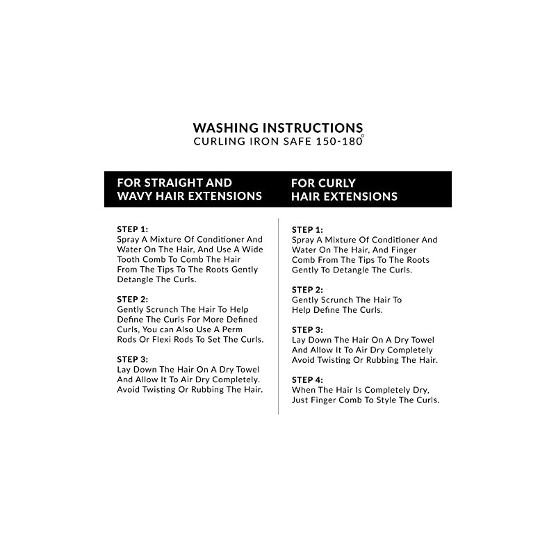 Stasia Street 20-Inch Curly Clip-On Strands Korean Synthetic Breatheable Hair