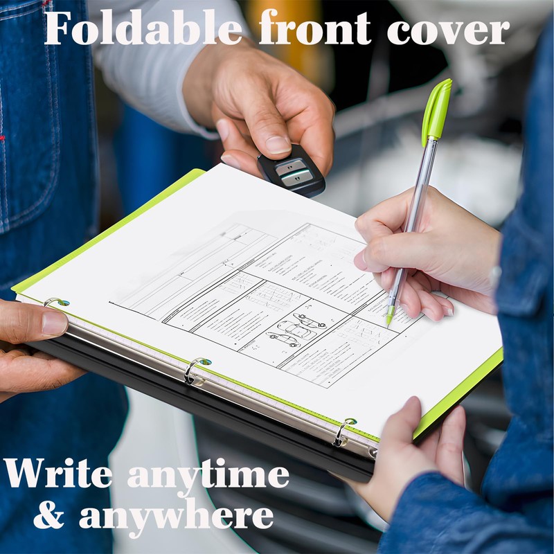 INFUN All-in-one Telescoping Binder Notebook，3 Ring Notebook Binder with 1