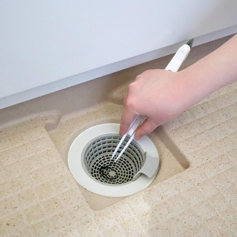 Towa Sangyo Bathroom Cleaning Brush, White, Approx. 12.6 x 2.0
