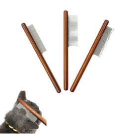 LUYING Pet Brush, Cat, Dog Brush, Wooden Handle Brush, Flea Comb, Removes Excess Float Hair, For Dogs and Cats, Can Be Used for Both Dogs, Short Haired Cats, Small, Medium Dogs, and Pets with Hair