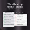 Drowsy DROWSY Silk Sleep Mask. Face-Hugging, Padded Silk Cocoon for