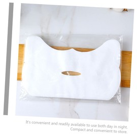 Beavorty Cotton Facial Mask Sheets 10pcs Breathable Half Face Skin Care Moisturizing Safe Stretch Material for Dry Skin