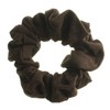 VINGTAINE HS-108-BR- Basic Color, Suede-Style, Scrunchie, Simple, Daily Office, Autumn,
