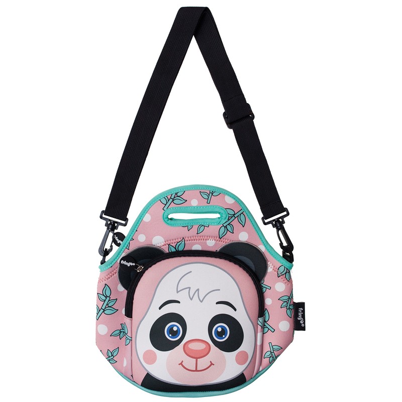 Fringoo® Kids Lunch Bag Neoprene Thermal Insulated Zipped Pocket Shoulder