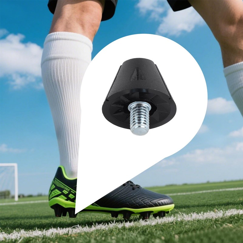 Gosknor 12pcs Football Boot Studs, 0.51in & 0.63in Soccer Cleats