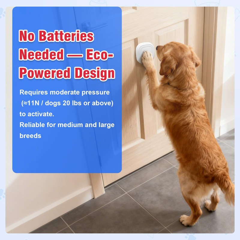 ChunHee Dog Door Bell for Potty Training –Smart Wireless Dog