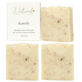 Natural Cilt Chamomile Soap, 100% Natural Soap, Without Harmful Ingredients, Certified, Handmade Shower Soap for All Skin Types, Shower Gel, Natural Cosmetics, Pack of 3