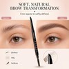 Eyebrow Pencil for Women, Black Waterproof Brow Pencil, 0.1mm Ultra-Fine
