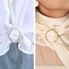 12Pcs Scarf Ring, Clothes Clips for Fitting, Scarf Rings for