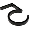 Distinctions 844715 Black Upgraded 5" Floating House Number 5, 5-Inch