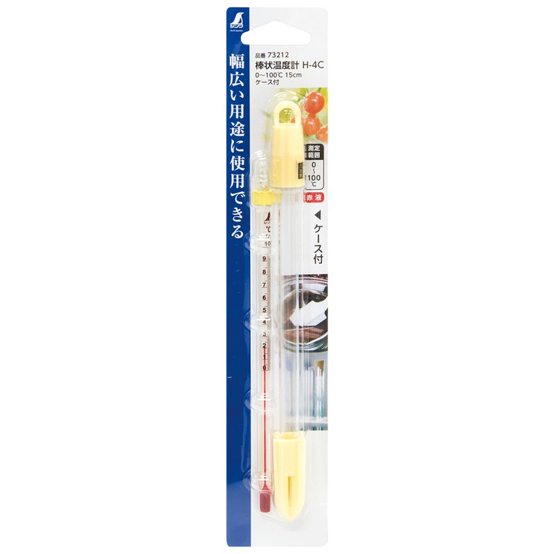 Shinwa Sokutei 73212 Stick Thermometer, H-4C, 0-100°C, 5.9 inches (15