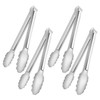 4 Pack Serving Tongs for Buffet,Metal Kitchen Tongs,Stainless Steel Food