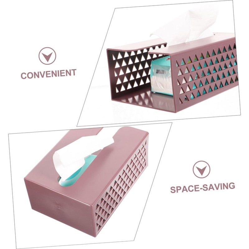 Alipis Compact Wall-Mounted Paper Holder Tissue Box Napkin Container Hides