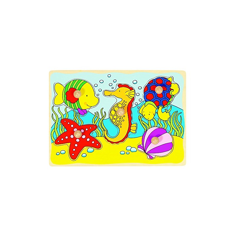Goki Seahorse Shell Lift Out Puzzle