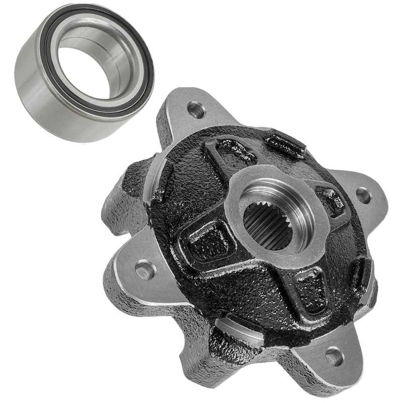 Caltric Front Wheel Hub And Ball Bearing for Polaris Ranger