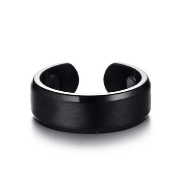 Duan Magnetic Therapy Ring，Elegant Titanium Magnetic Therapy Ring Pain Relief for Arthritis and Carpal Tunnel (Black)