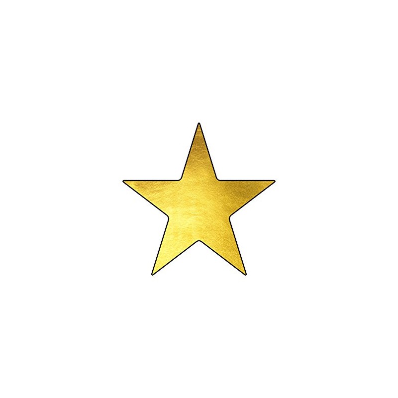 Vinyl Junkie Graphics Custom Star Stickers (Gold)