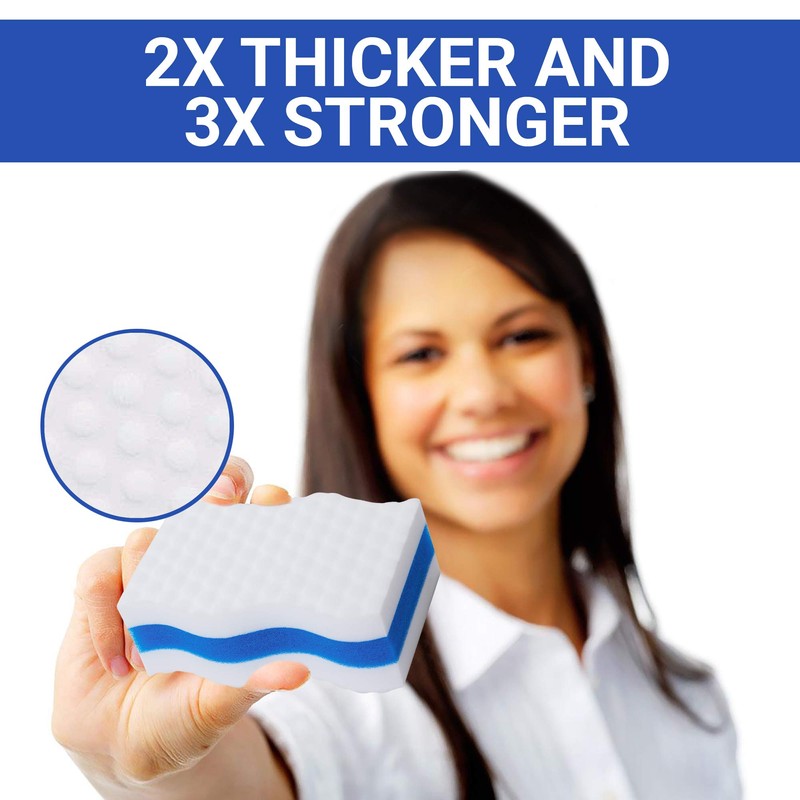 (25 Pack) Extra Durable Eraser Sponge by SCRUBIT - Kitchen,