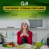 G4GADGET Vegetable Grater with Container - Multifunctional Stainless Steel Kitchen