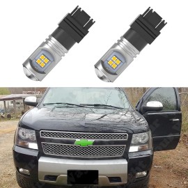 D15 Lighting 2x White 3157 LED DRL Daytime Running Light Bulbs for 2000-2014 Tahoe Suburban