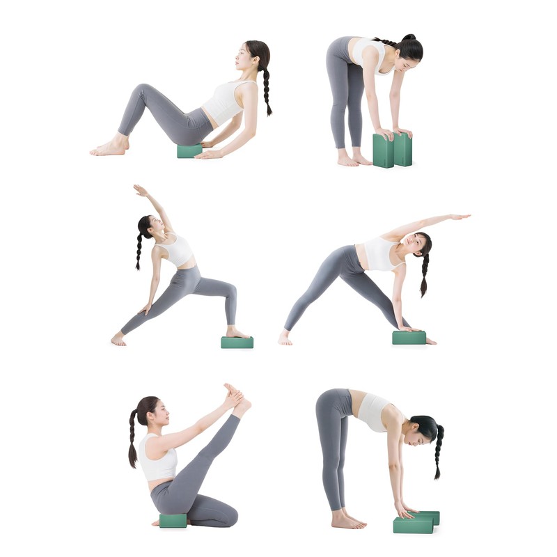 PROIRON Yoga Blocks, Set of 2, Stretch Blocks, Yoga Blocks,