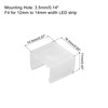MECCANIXITY Waterproof LED Strip Mounting Clips Holder Mounting Bracket Support