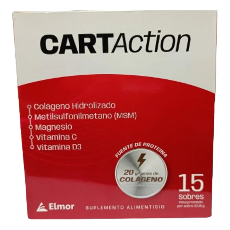 Suplemento Alimenticio Elmor Cartaction Caja Sobres
