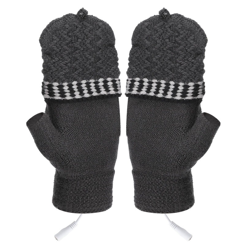 Rechargeable Heated Gloves USB Warm Laptop Glove Full Half Finger
