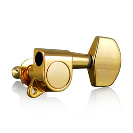 VANSON VN-01 Gold 3-a-side Flat-Sided Machine Heads, Tuners for Epiphone Les Paul, SG, ES, PRS, Schecter, Ibanez, Acoustic etc. (Gold)