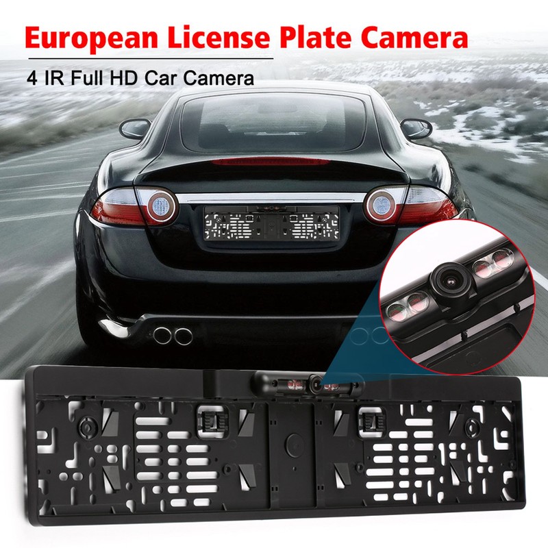 Car License Plate Frame Mounting Holder with IR LED Rear