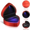 Heart Ring Box with LED Light, Luxury LED Lighted Engagement