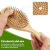 7 PCS Peine de Madera Bambu,Cepillo Bambu Cabello,Peine para Masaje
