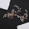 Denifery Bridal Hair Comb Rhinestone Wedding Hair Accessories for Brides