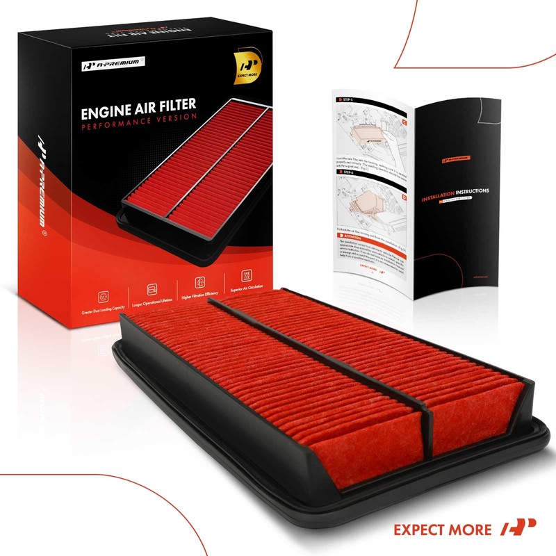 A-Premium Pre-oiled Engine Air Filter Compatible with Honda Pilot 2009-2015