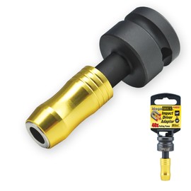 IVY Classic 44850 3/8" Square to 1/4" Hex Mega-Magnetic Impact Driver Adapter, 1/Card