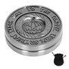 Metal ADHD Haptic Coin Adult Engraved Pumpkin Pattern Anxiety Stress