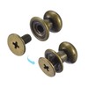 sourcing map 8mm Ball Head Stud Rivets Screw Back, 20Pack