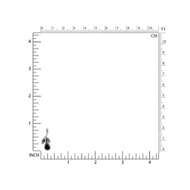 Silvershake Natural Pear Shape Black Onyx 925 Sterling Silver Twin Leaf Vintage Inspired Drop Gemstone Pendant with 18 Inch Chain Necklace