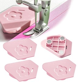 THEPOIME 3Pcs Magnetic Seam Guide for Sewing Machine, Multifunctional Polygonal Hemmer Guide with Scale, Magnet Hem Guide for Sewing Machine, Universal Sewing Accessories and Supplies